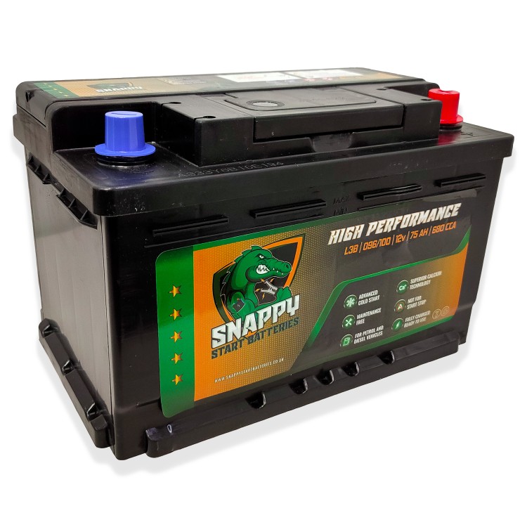 Snappy 096 Car Battery 75AH Advanced Calcium Technology 4 Year Warranty